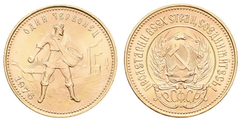 Europa und Übersee Russland Sowjetunion 1924-1991
 10 Rubel, Gold, 1976, Tscher...