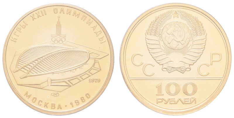 Europa und Übersee Russland Sowjetunion 1924-1991
 100 Rubel, Gold, 1979, Radre...