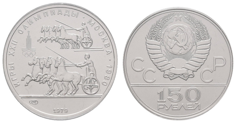 Europa und Übersee Russland Sowjetunion 1924-1991
 150 Rubel, Platin, 1979, Ant...