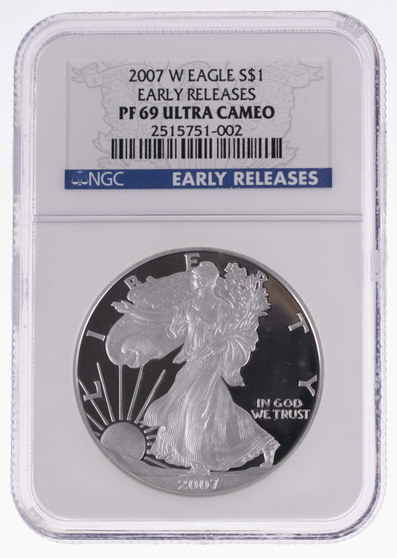 Europa und Übersee USA
 1 Dollar, 2006, W, Silver Eagle, NGC PF69 Ultra Cameo, ...