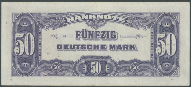 Banknoten Geldscheine Bank deutscher Länder
 50 Deutsche Mark 1948, Ser. K82969...