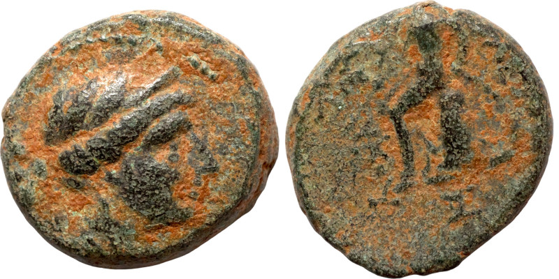 Greek coin 1-4 century Bronze

15mm 4,03g