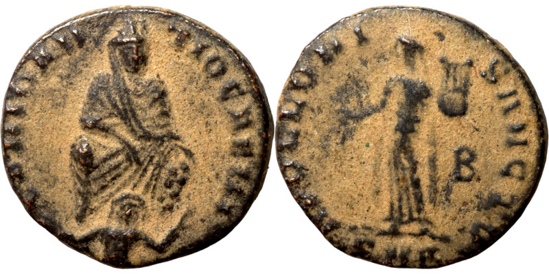 Maximinus II., 309-313, AE Viertelnummus (311-313)

14mm 1,41g

Artificial s...