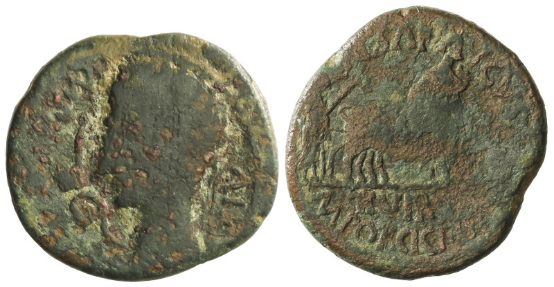 Celtiberian Coins

As. 27 a.C.-14 d.C. ÉPOCA DE AUGUSTO. CAESARAUGUSTA (ZARAGO...