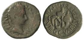 Celtiberian Coins

Semis. 27 a.C.-14 d.C. ÉPOCA DE AUGUSTO. (CARTAGENA, Murcia). Rev.: C. VAR. RVF. SEX. IVL. POL. II VIR. Q. Instrumentos sacerdota...