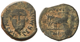 Celtiberian Coins

As. 27 a.C.-14 d.C. ÉPOCA DE AUGUSTO. EMERITA AUGUSTA (MÉRIDA). Anv.: PERMISSV. (CAESARIS) AVGVSTI. Cabeza barbada de frente, del...