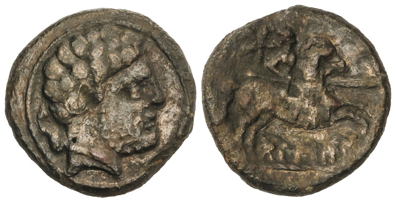 Celtiberian Coins

As. 180-20 a.C. BOLSCAN (HUESCA). Anv.: Cabeza barbada a de...