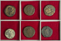 Celtiberian Coins

Lote 6 monedas As. BASCUNES (2), CALAGURRIS, CASCATVM, GRACCVRRIS, TURIASO. AE. A EXAMINAR. AB-217, 222, 429, 691, 1391, 2451. BC...