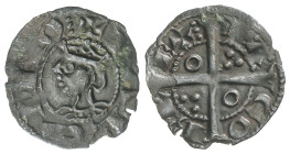 Medieval Coins

Catalonia - Kingdom of Aragon

Diner de Tern. JAUME I. BARCELONA. Anv.: BARQINO. Efigie a izquierda. Rev.: IA-CO-B´ R-EX. Anillos ...
