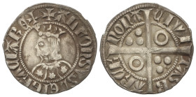Medieval Coins

Catalonia - Kingdom of Aragon

Croat. ALFONS III. BARCELONA. Anv.: ALFONSVS DEI GRACIA REX. Efigie a izquierda con flores de seis ...