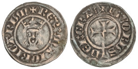 Medieval Coins

Catalonia - Kingdom of Aragon

Dobler. JAUME II DE MALLORCA. MALLORCA. Anv.: REX MAIORICARVM. Busto de frente con flequillo. Rev.:...