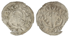 Medieval Coins

Kingdom of Navarra

Óbolo. SANCHO VI. Anv.: SANCIVS REX. Efigie a izquierda. Rev.: NAVARRE. En arco sobre árbol superado. 0,30 grs...