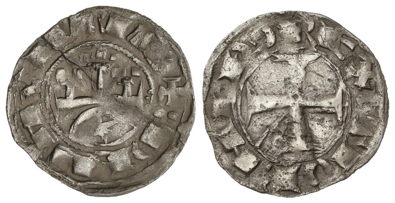 Medieval Coins

Kingdom of Navarra

Dinero. TEOBALDO I. Anv.: DE NAVARRE. Ca...