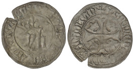 Medieval Coins

Kingdom of Navarra

Blanca. JUAN I y BLANCA. Anv.: (I Z B) DEI GRA REX Z RGA NAVA(R)RE. IB góticas coronadas. Rev.: SIT NOMEN DOMI...