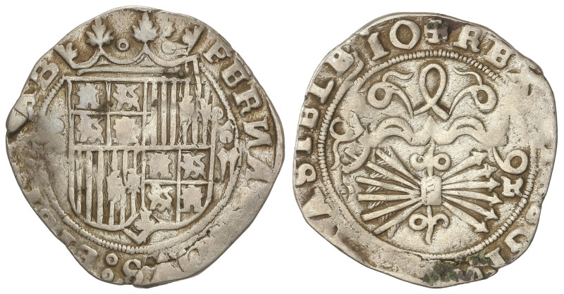 Spanish Monarchy

Ferdinand and Isabella

2 Reales. GRANADA. Anv.: (G)-Escud...