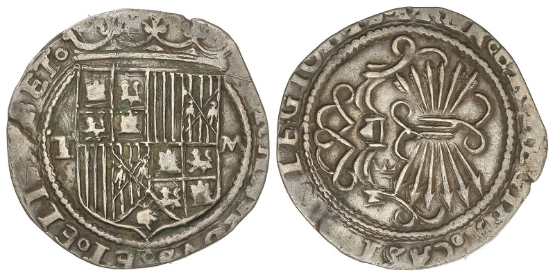 Spanish Monarchy

Ferdinand and Isabella

1 Real. TOLEDO. Anv.: T - Escudo -...