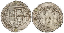 Spanish Monarchy

Joanna and Charles

4 Reales. MÉXICO. Anv.: M surmontada de roel - Escudo - O. 13,48 grs. (Perforaciones tapadas). AC-138. MBC-....
