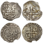Spanish Monarchy

Philip II

Lote 2 monedas 1 Real. MÉXICO. Una con O - Escudo - M surmontada de roel y la otra con M surmontada de roel / F -Escu...