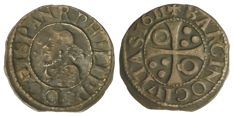 Spanish Monarchy

Philip III

1/2 Croat. 1611. BARCELONA. Rev.: Cruz no cort...