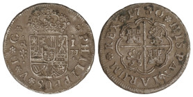 Spanish Monarchy

Philip V

1 Real. 1730. MADRID. J.J. 2,73 grs. (Golpecitos, algo alabeada). Pátina. AC-441. MBC.