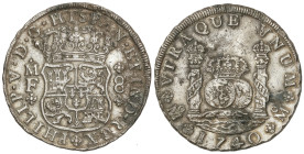 Spanish Monarchy

Philip V

8 Reales. 1740. MÉXICO. M.F. 26,62 grs. Columnario. (Oxidaciones). AC-1456. MBC.