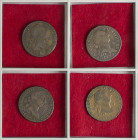 Spanish Monarchy

Charles III

Lote 4 monedas 4 Maravedís. 1772, 73, 79, 84. SEGOVIA. A EXAMINAR. AC-52, 53, 59, 63. MBC- a MBC.