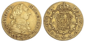 Spanish Monarchy

Charles III

1 Escudo. 1788. MADRID. M. 3,34 grs. AC-1373. MBC.