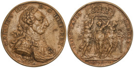 Spanish Monarchy

Charles III

Medalla Establecimiento de la Academia de Bellas Artes. 1778. ACADEMIA DE BELLAS ARTES. SEVILLA. Anv.: CAROLUS III ...