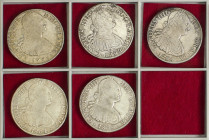 Spanish Monarchy

Charles IV

Lote 5 monedas 8 Reales. 1792, 1794, 1795, 1804 y 1805. MÉXICO. (Una de 1795 perforación reparada). A EXAMINAR. AC-9...