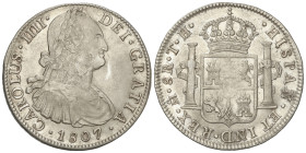 Spanish Monarchy

Charles IV

8 Reales. 1807. MÉXICO. T.H. 26,84 grs. (Golpecitos). AC-986. MBC+.