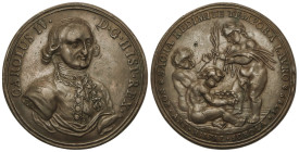 Spanish Monarchy

Charles IV

Medalla Proclamación. 1789. ESCUELA DE ARTES NOBLES. SEVILLA. AE. Ø 42 mm. Grabador: SA. (Antonio Saa). (Leves golpe...