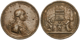 Spanish Monarchy

Charles IV

Medalla Sepulcro de Fernando III. 1796. ACADEMIA DE BELLAS ARTES. SEVILLA. Anv.: CAROLVS IV REX CATHOL. HISPALI PIVS...