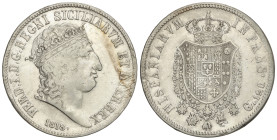 Spanish Monarchy

Infantes of Spain

Piastra (120 Grana). 1818. FERNANDO de DOS SICILIAS. NÁPOLES. 27,35 grs. AR. (Rayitas y limpiada). Vti-242; M...