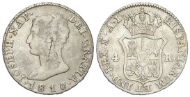 Spanish Monarchy

Joseph Napoleon

4 Reales. 1810. MADRID. A.I. 5,93 grs. (Golpes). AC-14. MBC-/MBC.