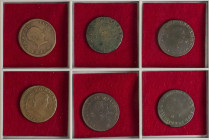 Spanish Monarchy

Ferdinand VII

Lote 6 monedas 3 Maravedís. 1820, 1825, 1826 (2), 1830, 1831. PAMPLONA. AE. A EXAMINAR. ESCASAS. AC-47, 48, 49 (2...