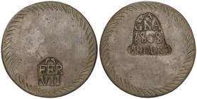 Spanish Monarchy

Ferdinand VII

1 Duro. 1808. GIRONA. Latón. Falsa de época. Tipo AC-1204; Barrera-596. MBC+.