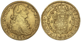 Spanish Monarchy

Ferdinand VII

8 Escudos. 1815. SANTIAGO. F.J. 26,94 grs. Busto de Carlos IV. (Probablemente ha estado en aro). AC-1872; XC-1359...