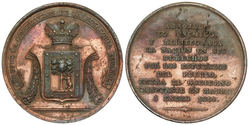 Spanish Monarchy

Ferdinand VII

Medalla Tercer año de la Constitución. 1814...