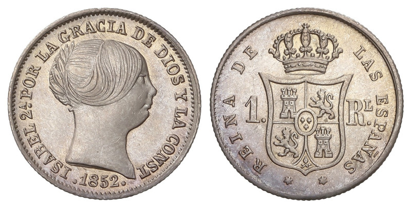 Spanish Monarchy

Elisabeth II

1 Real. 1852. MADRID. 1,37 grs. Bonita pátin...