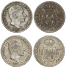 Peseta Period

Alfonso XII

Lote 2 monedas 10 Centavos de Peso. 1882 y 1885. MANILA. MBC- a MBC.
