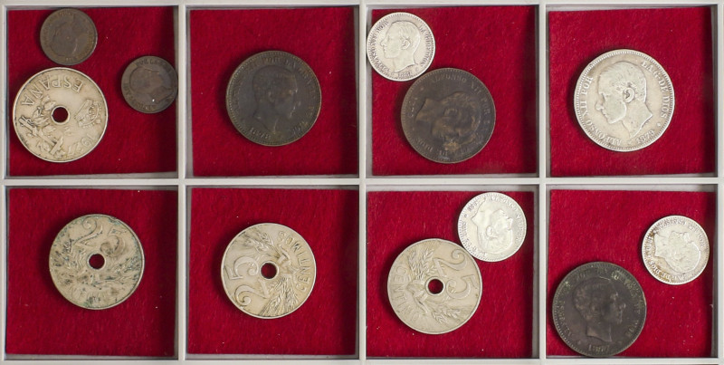 Peseta Period

Alfonso XII

Lote 13 monedas 1 (2), 5 (3), 25 (4), 50 Céntimo...