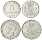 Peseta Period

Alfonso XIII

Lote 2 monedas 5 y 10 Centavos de Peso. 1896. PUERTO RICO. P.G.-V. MBC.