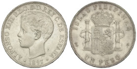 Peseta Period

Alfonso XIII

1 Peso. 1897. MANILA. S.G.-V. (Algo limpiada y golpecitos). MBC+.