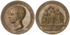 Peseta Period

Alfonso XIII

Medalla Proclamación. 1902. MADRID. Anv.: Busto a izquierda, leyenda alrededor. Rev.: Rey recibiendo la corona y la b...