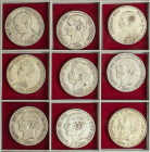 Peseta Period

Lots and Collections Peseta Period

Lote 50 monedas 5 Pesetas. AMADEO I, ALFONSO XII y ALFONSO XIII. Incluye 1893 P.G.-V. A EXAMINA...
