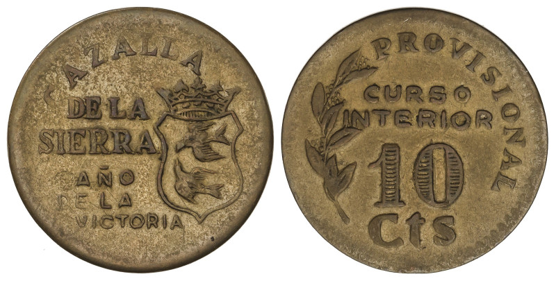 Peseta Period

Local Issues of the Civil War

10 Céntimos. CAZALLA DE LA SIE...