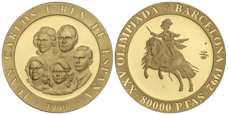 Peseta Period

Barcelona´92 Olympics

80.000 Pesetas. 1990. 26,83 grs. AU (9...