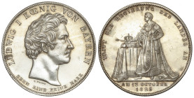 World Coins

German States

Thaler. 1825. LUDWIG I. BAVARIA. 27,83 grs. AR. Coronación de Ludwig I. (Rayitas de limpieza). KM-720. EBC.