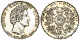 World Coins

German States

Thaler. 1827. LUDWIG I. BAVARIA. 27,98 grs. AR. Fundación de la orden de Ludwig. (Limpiada). KM-732. EBC.