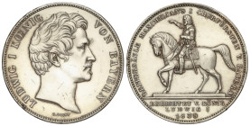 World Coins

German States

2 Thaler. 1839. LUDWIG I. BAVARIA. 37,05 grs. AR. Maximilian I, Elector de Baviera. (Limpiada, rayitas). KM-804. EBC-.
